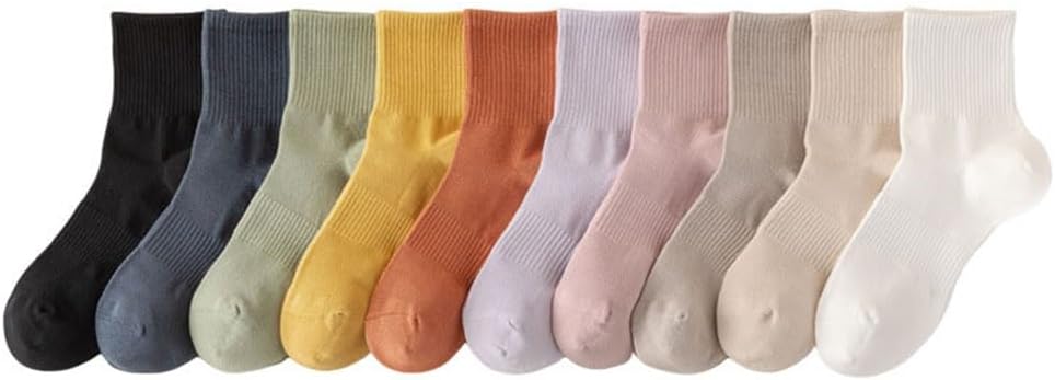 JSEIAJB Medium Length Socks for Women S Thin Mesh Sweat Wicking Boneless Socks