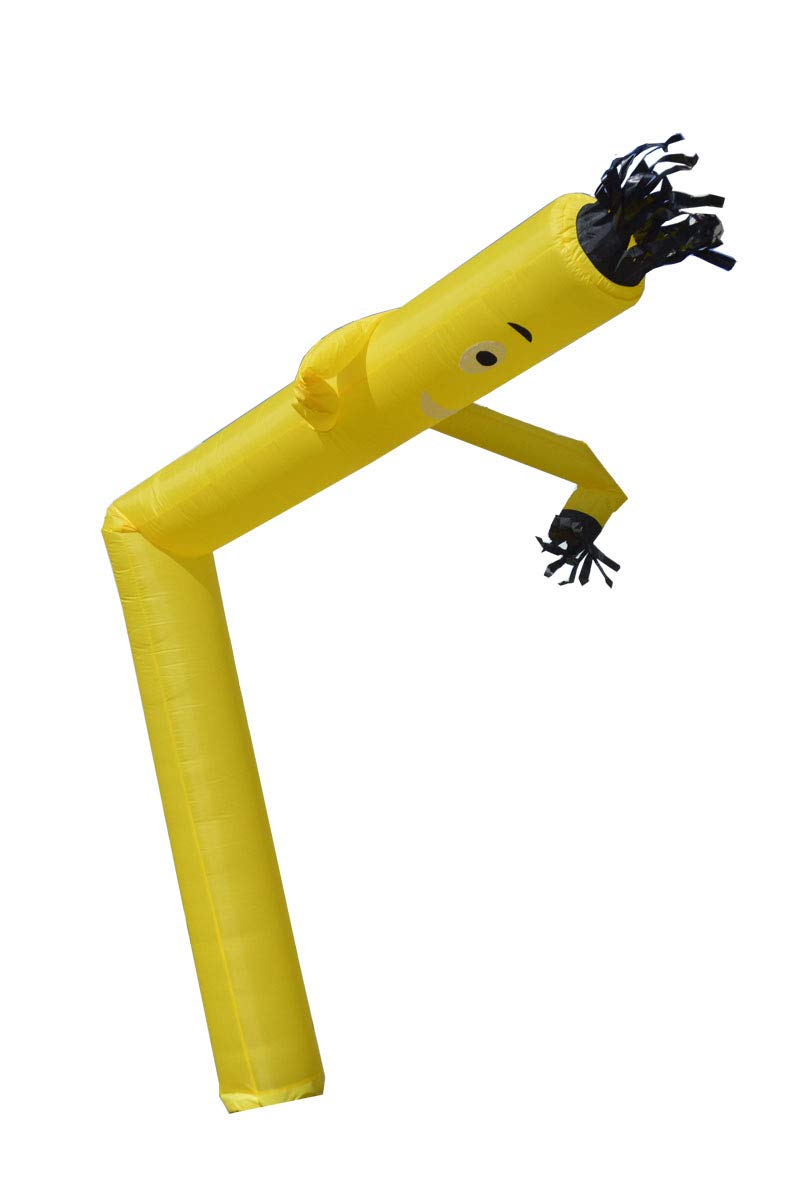 INTBUYING 20Ft Air Inflatable Tube Dancing Wind Dancer Dancing Sky Puppet Arm Flailing Tube Man Wacky Wavy for DIY Stand Out Advertising (Yellow) NOT Include The Blower