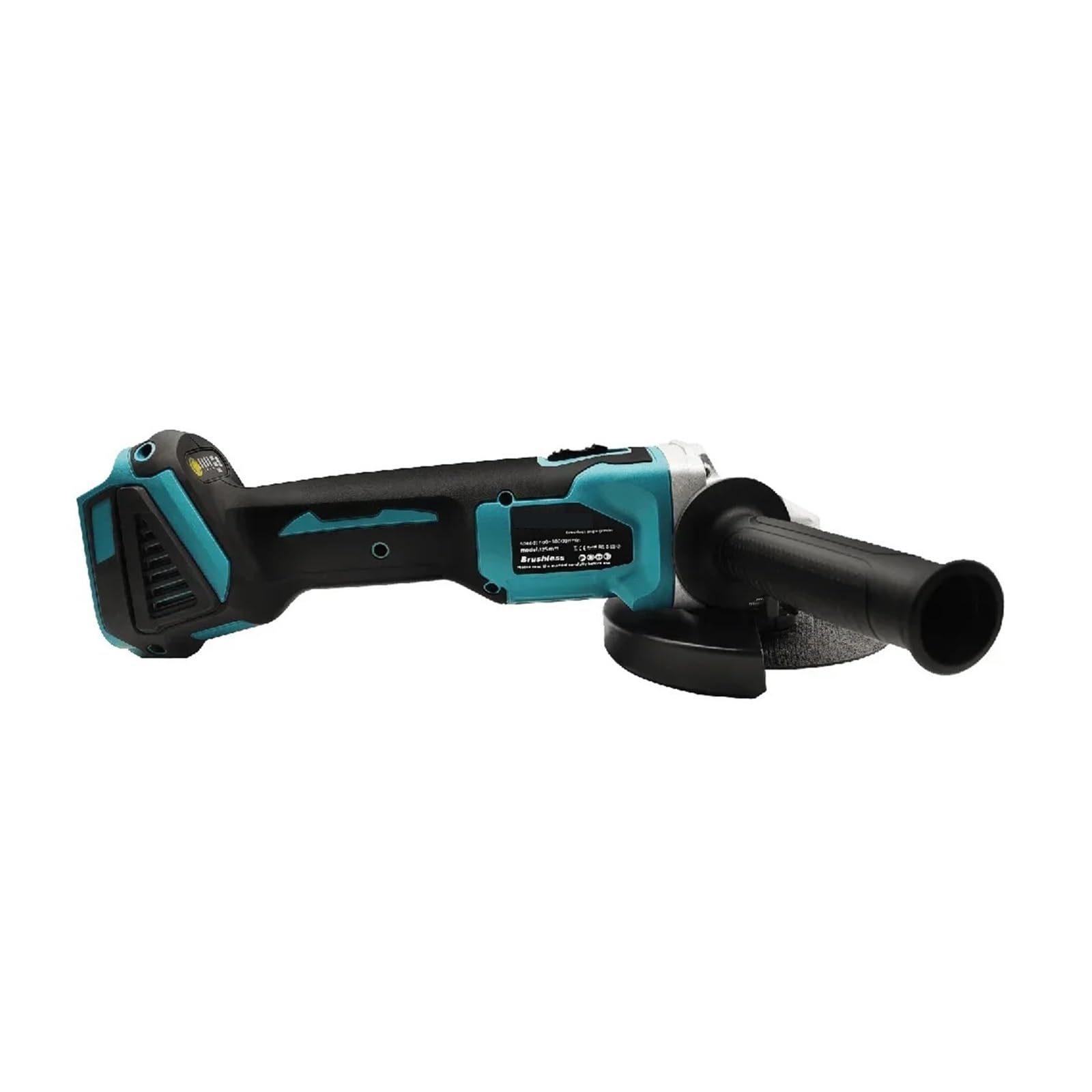 Pulidora Amoladora angular sin escobillas de 125 mm, herramienta de corte inalámbrica de velocidad variable de 18 V para bricolaje en el hogar(2PCS 4.0Ah Battery)