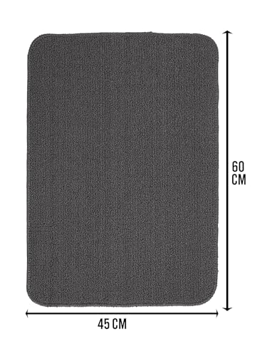 Image of SARAL Home Multiuse Combo Pack of 2Pc | Polyester Door Mat 45x60 & Runner Floor Mat 43x120| Anti-Skid | Quick Drying | Soft Water Absorbent | Home, Bathroom, Kitchen, Bedroom | Modern Design