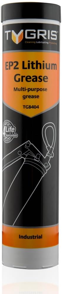 Tygris Industrial TG8404 EP2 Multi-Purpose Lithium Grease | High Performance Waterproof Grease – 400 g | Heavy Duty, Rust & Corrosion Protection for Bearings, Joints, Vehicles & Machinery