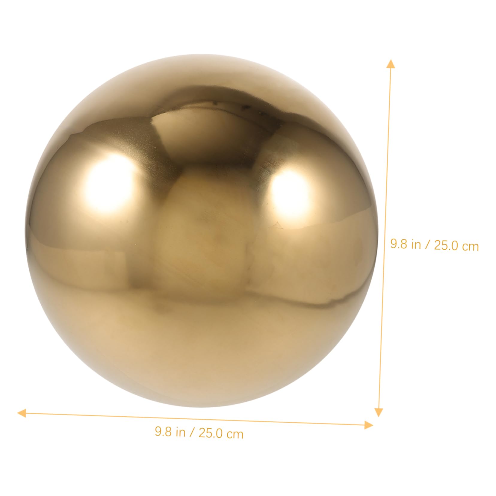 UKCOCO Boule Décorative Extérieure Acier Inoxydable Réfléchissant Miroir Creuse Dorée Or Titanium Boule Flottante pour Jardin et Étang Décoration Métallique Résistante