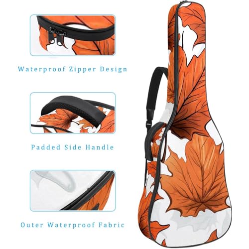 Sac pour guitare multicolore à feuilles d'érable idéal pour le studio - 4