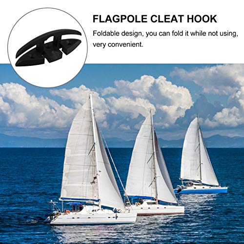 BESPORTBLE Gancho para mastro de bandeira corda de nylon para barcos, convés de barcos, gancho para