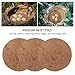 NUOBESTY 8pcs Breathable Pigeon Nest Pads Natural Coconut Fiber Bird Nesting Mats 23cm Diameter Moisture-Proof Breeding Pads for Small Birds and Parrots