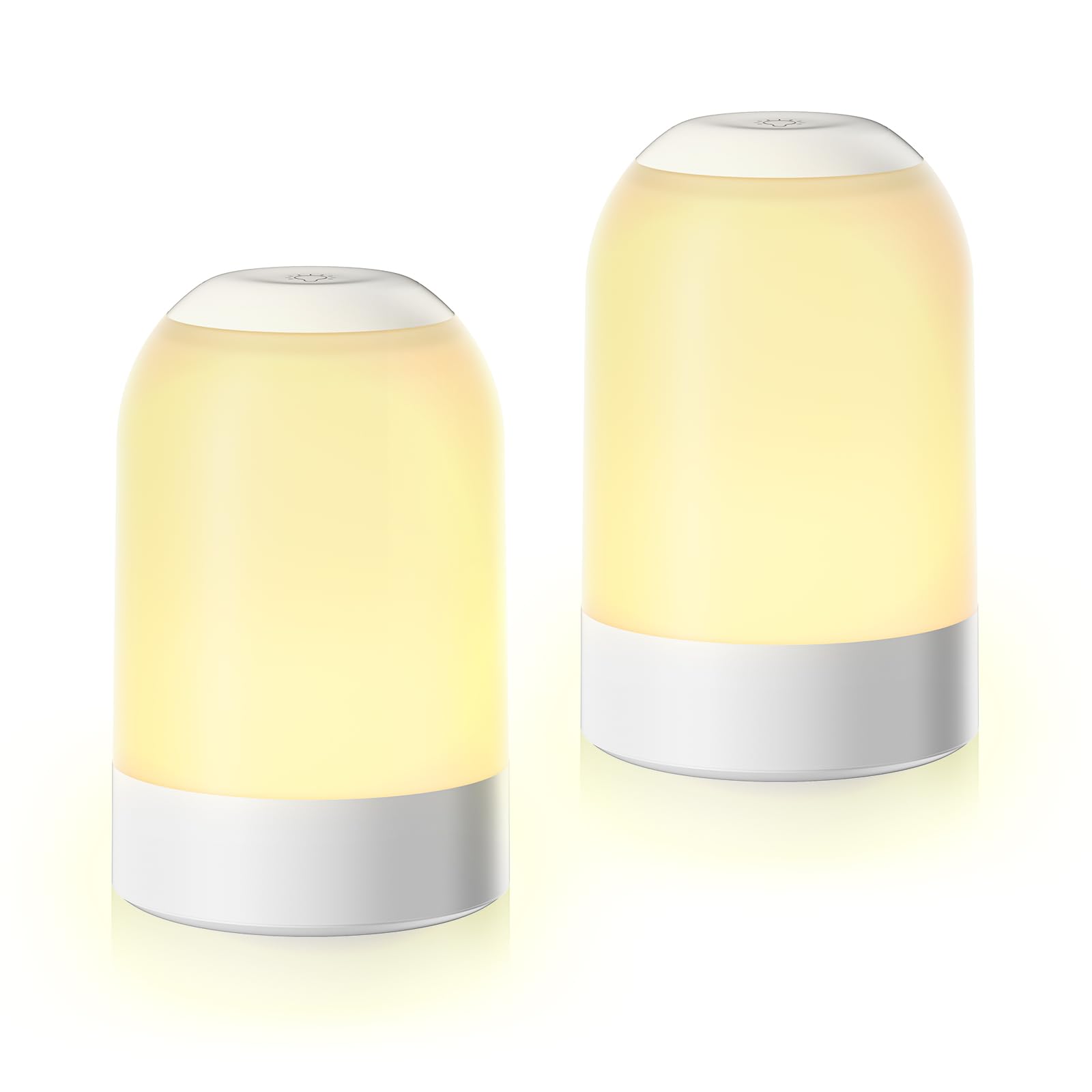 Lampada da comodino con funzione touch, luce notturna per bambini e adulti, luce uovo con timer, dimmerabile, piccola, senza fili, lampada da tavolo per comodino, camera da letto, cameretta dei