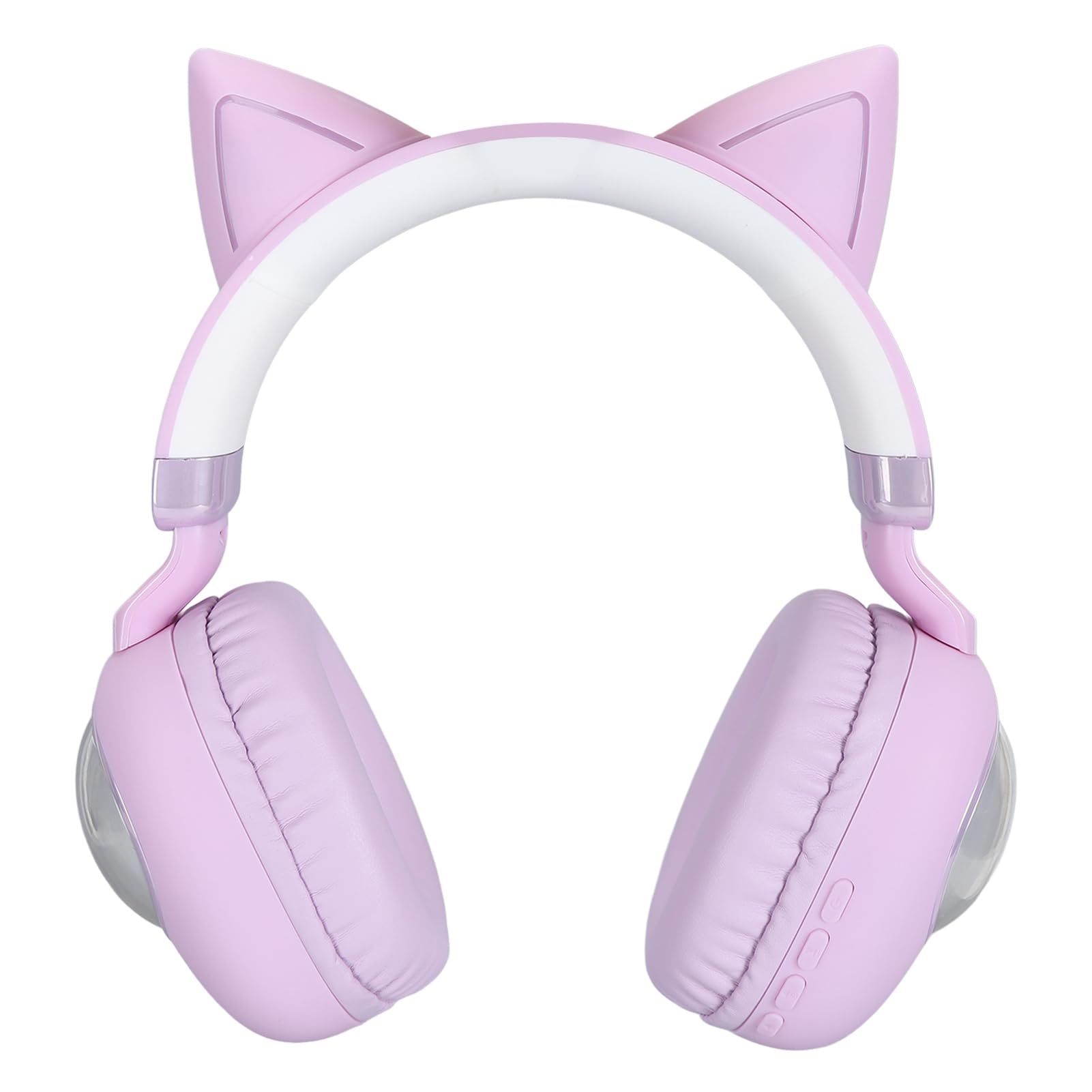 lyrlody Casque Bluetooth Enfant Oreilles de Chat, Lumières RGB 20H (Purple)