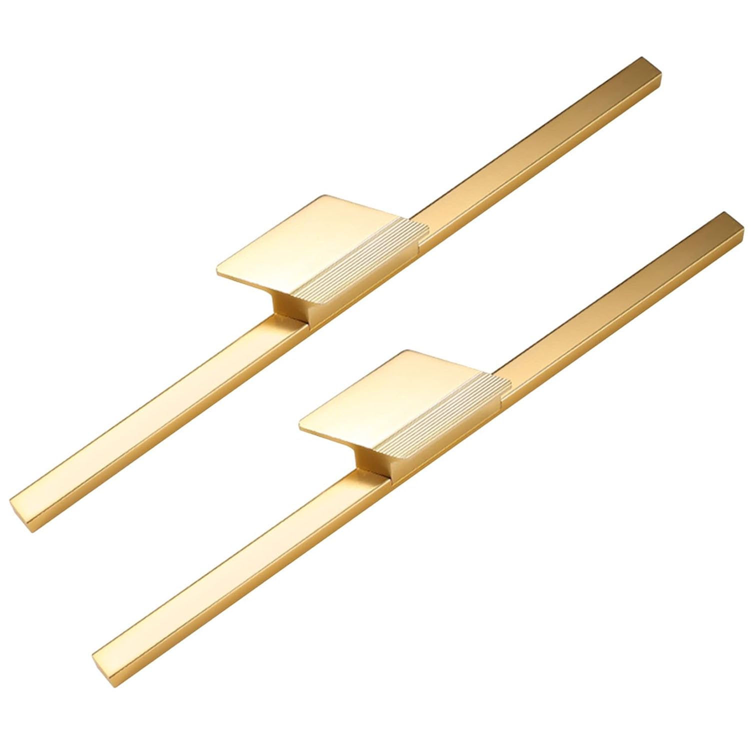 Poignées de porte allumiun dorées 400mm pour armoire et tiroir de chambre