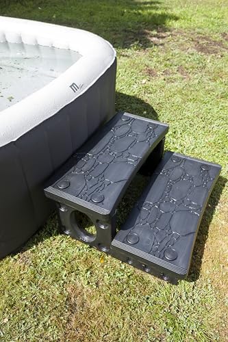Escalera para piscina con 2 peldaños antideslizante GRE miniatura 5