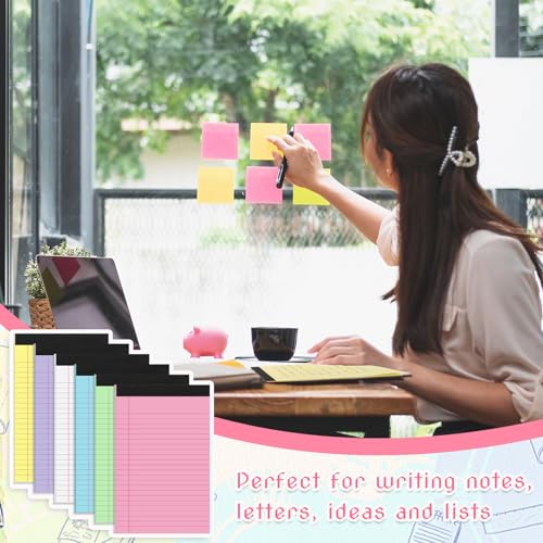 6 Pack Legal Pads Notepad 5 x 8 Inch Note Pads with 30 Sheets Narrow Ruled Lined Scratch Memo Writing Pads for School Office Work Business image 3