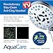 AquaCare High Pressure 8-mode Handheld Shower Head - Anti-clog Nozzles, Built-in Power Wash to Clean Tub, Tile & Pets, Extra Long 6 ft. Stainless Steel Hose, Wall & Overhead Brackets