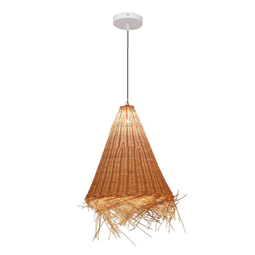 Wisząca Lampa Wisząca Z Rattanu W Stylu Boho, Ręcznie Tkana Wiklina, Do Jadalni, Do Salonu, Sypialni, Kuchni, Na Wyspę, Do Restauracji, Baru. CJSLXGBL
