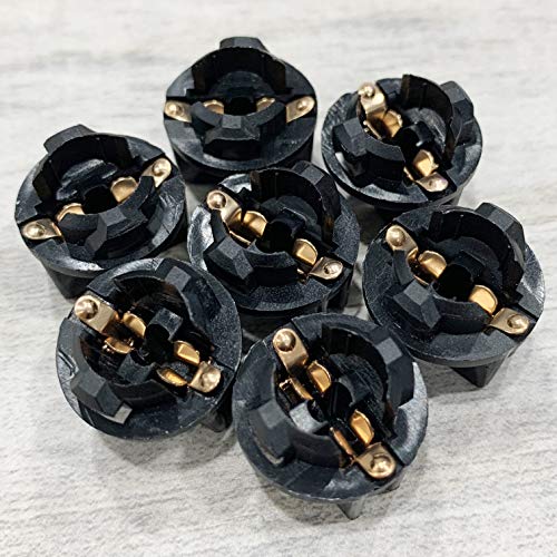 Autut 20 Pcs Light Bulb Twist Lock Socket W5W T10 168 194 Wedge Instrument Panel Dash Light Gauge Cluster Bulbs Base Sockets Extension Parts #TOP1
