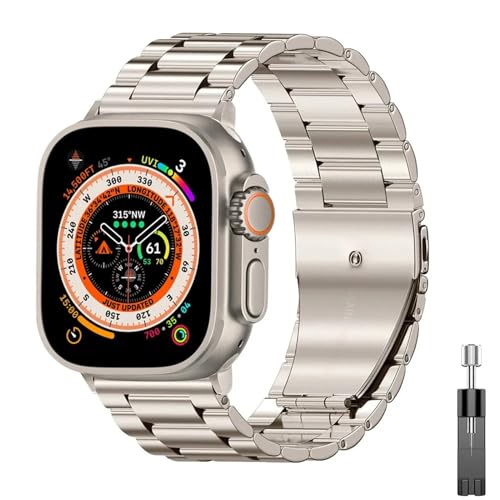 Bracelet Apple Watch acier inoxydable maillons haut de gamme