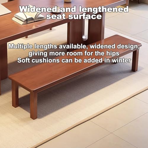 Banco de entrada de madera maciza y asiento de cocina bajo para interiores 4