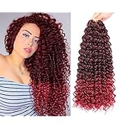 8 Packs 18 inch Curly Crochet Hair for Black Women Water Wave Crochet Hair Curly Braiding Hair Go...