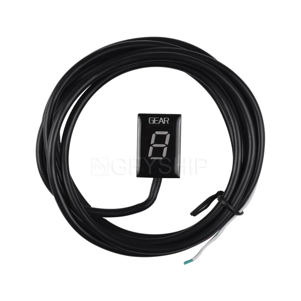 Indicatore di Cambio Marcia per Moto Ghezzi per Brian Tutti con contachilometri/Trip Digitale Tutti Gli Anni Indicatore di Marcia per Moto 1-6 Livelli Contatore di Marcia Digitale (Blu)