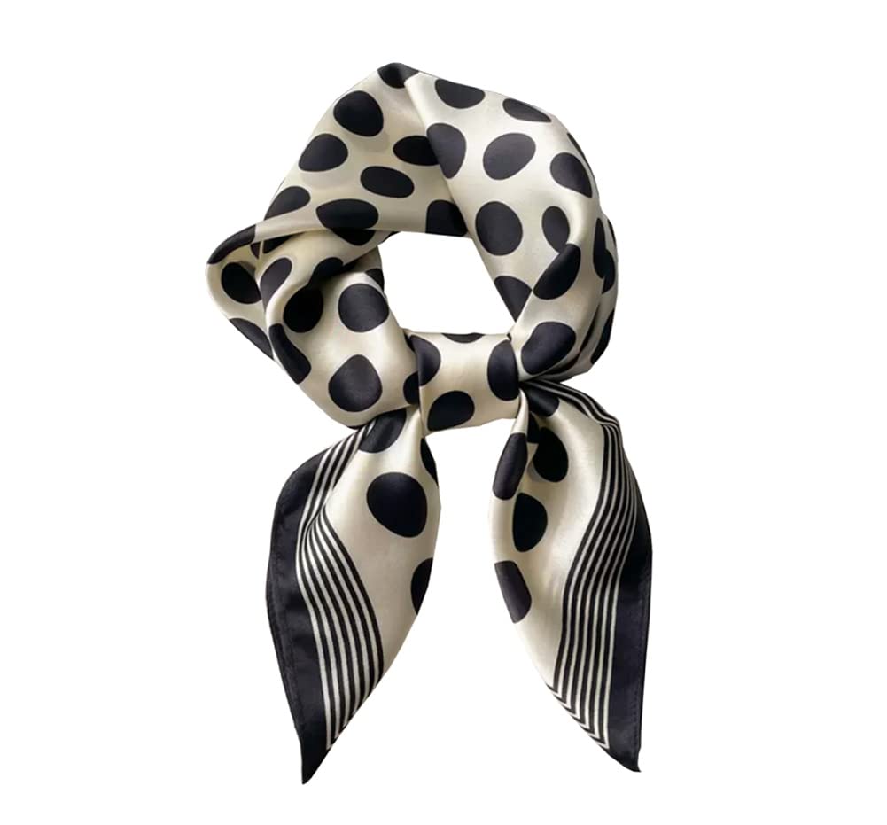 JERLA100% Pure Mulberry Silk Square Scarf for Hair-27''x27'' Women Men Natural Silk Neckerchief Headscarf