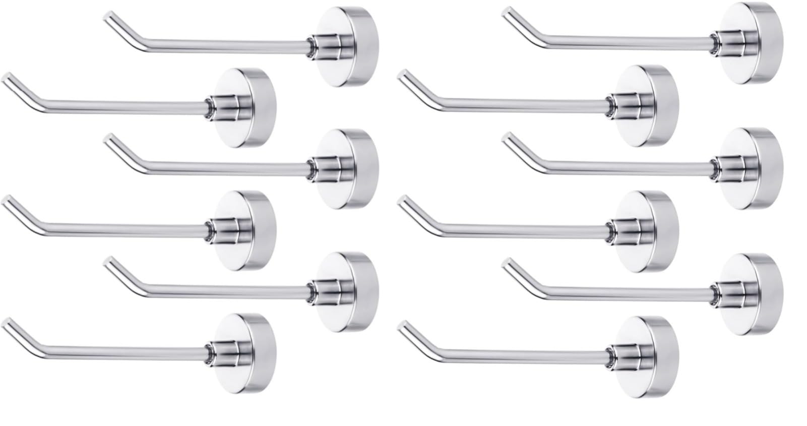 Hook,12pcs Silver Magnetic Hooks, 26 lb Heavy Duty Magnet Hooks 1.65 Inch Long Magnetic Hooks for Hanging Strong Magnetic Hanger for Cruise Cabins