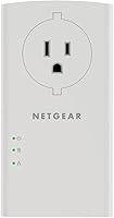 Vista 5 de NETGEAR Kit adaptador Powerline, enchufe de pared de 2000 Mbps, 2 puertos Gigabit Ethernet con paso a través + salida adicional (PLP2000-100PAS)