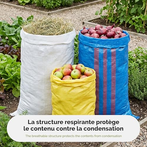 Garronda Sac de Transport Polypropylène 85x50 cm Lot de 10 GD-0161 Vert – vue 6