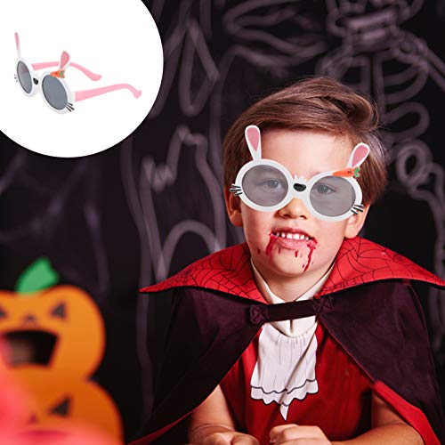 ABOOFAN Óculos de Sol de Coelho Crianças Festa de Páscoa Óculos Engraçados de Orelha de Coelho para