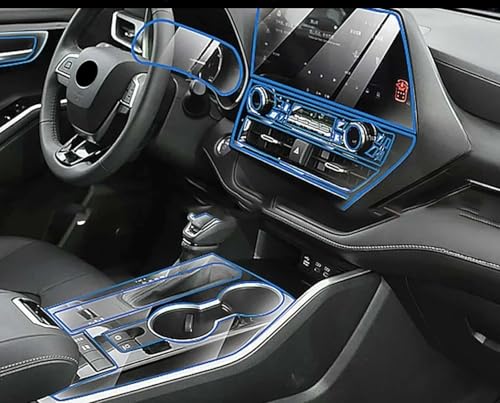 Protection console centrale Toyota Highlander contre rayures traces - 2