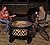 Fire Beauty 26" Steel Fire Pit with Grill & Diamond Mesh Design,360° Airflow Tech for 80% Less Smoke,XL Flames,Heavy-Duty Portable Outdoor Fire Bowl for Camping, Backyard, Beach (22lbs, 4 Handles)