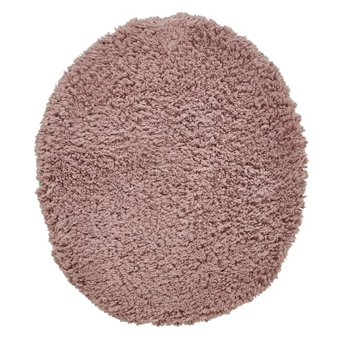 Better Trends Toilet Lid Cover 100% Cotton Toilet Seat Covers Soft Machine Washable Rubber Backing Accessories Decor Oval 18”x20” Toilet Cover Hotel Collection