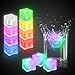(12 Pack) Multi Color Light-Up LED Ice Cubes with Changing Lights and On/Off Switch