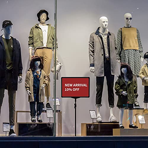 Sonfily A Frame Sign Holder Adjustable Poster Stand Sign Stands For Display Floor Standing Sign Holder Small Retail Signs Double Sided Signs Indoor For Fair Store Shop,8.5X11In,2 Pack Black #TOP5