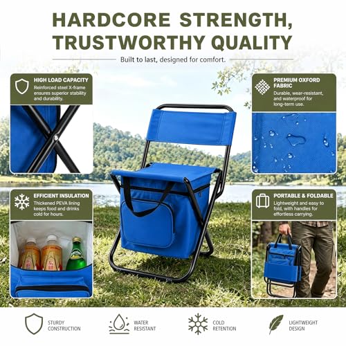 Chaise pliante pour camping extérieur compacte avec sac de transport - 7