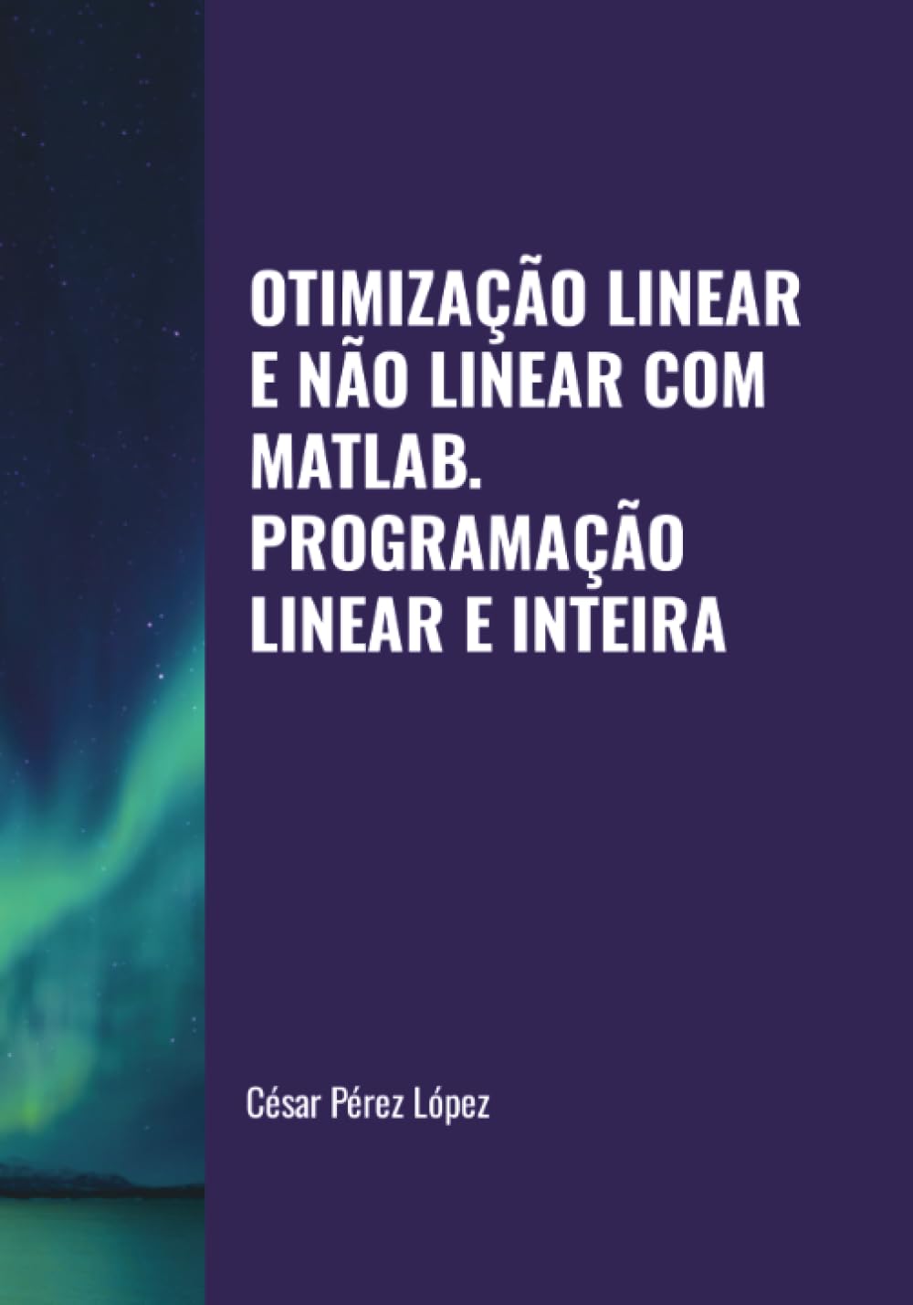 OTIMIZAÇÃO LINEAR E NÃO LINEAR COM MATLAB. PROGRAMAÇÃO LINEAR E INTEIRA