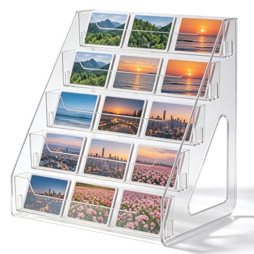 ANCKNEG Kartenständer 5‑Tier Postkartenständer Für Post‑ Und Sammelkarten