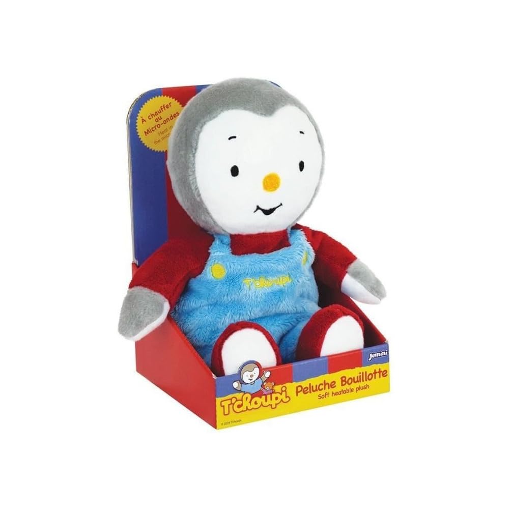 JEMINI 024426 T'CHOUPI Peluche BOUILLOTTE +/- 21 CM avec Micro Perles d'argile, Bébé, Mutlicolore