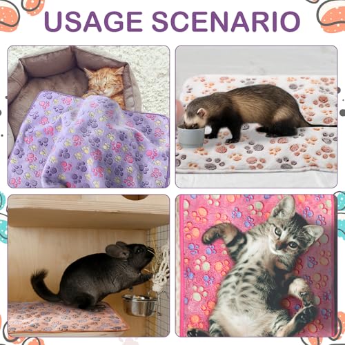 Couverture polaire chat et chien imperméable lavable lot de 4