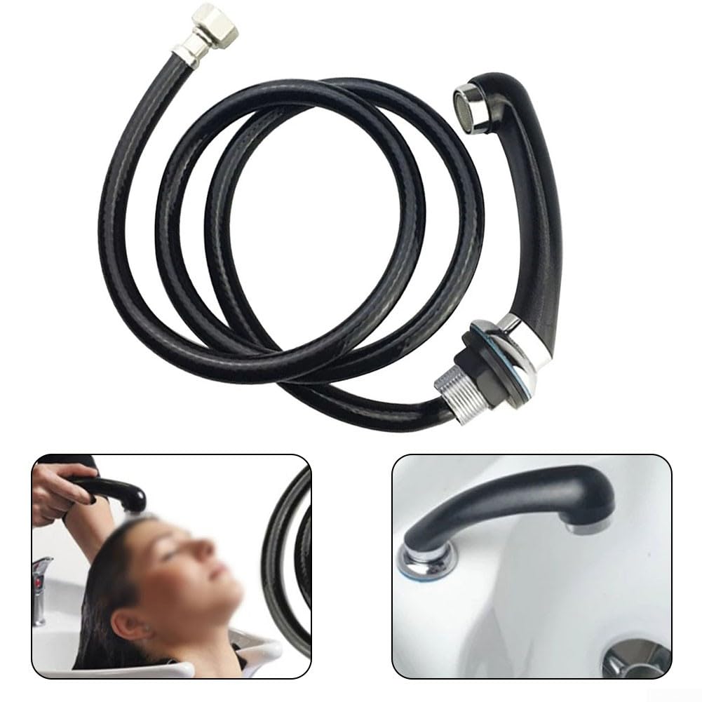 Pulverizador de manguera de ducha, boquilla de ducha de salón, cabezal de aspersor no presurizado, para cama de champú, salón de ducha, lavabo
