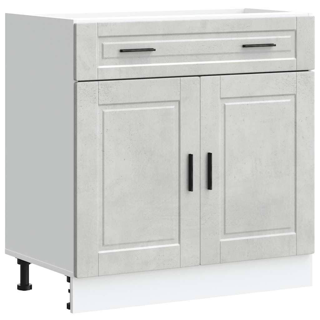 vidaXL Kitchen Base Cabinet Porto Concrete Grey Engineered Wood