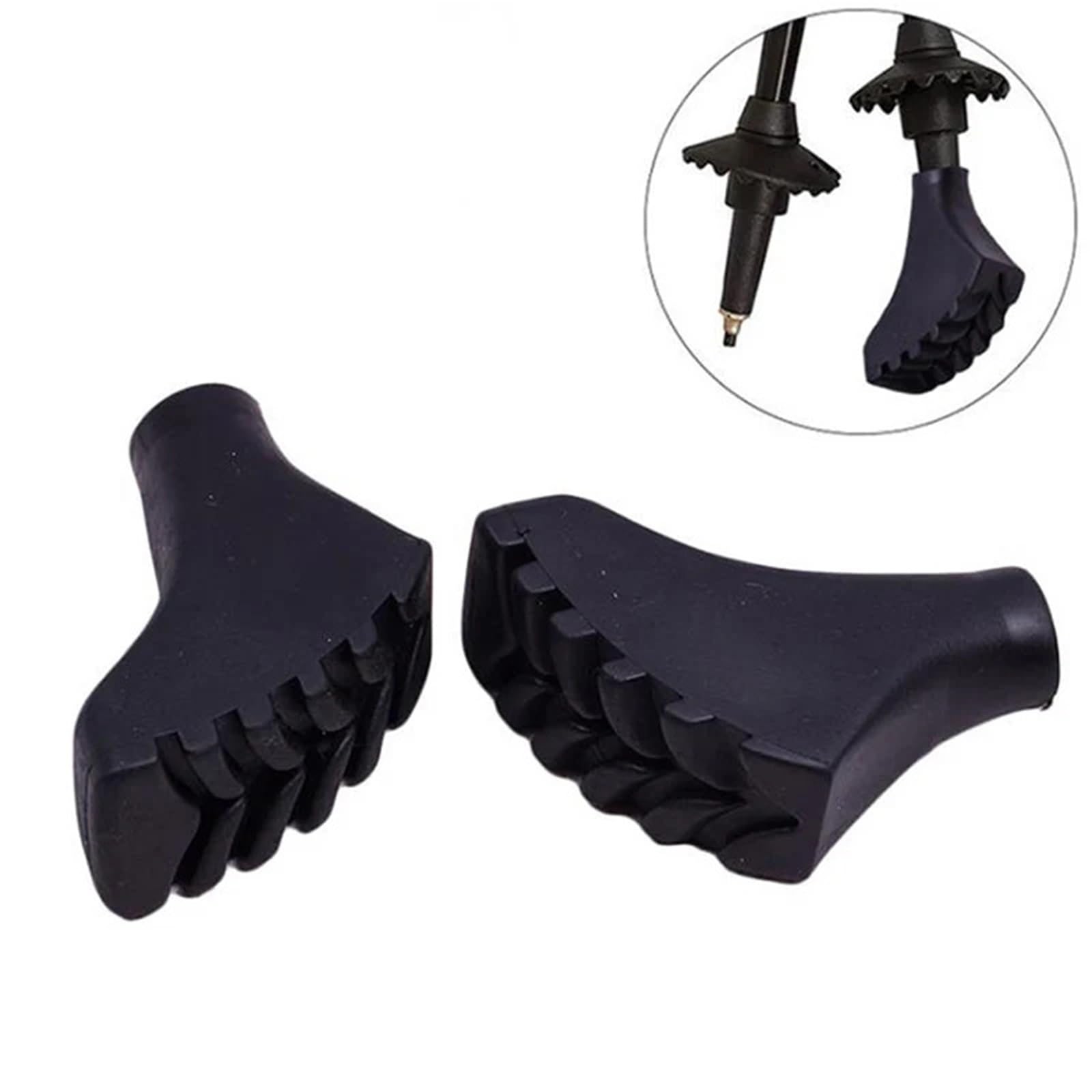 Protecteur De Canne Protections d'embouts de bâtons de Marche et de Trekking, tampons en Caoutchouc, Embouts de Rechange for bâtons de randonnée pour Trekking BâTons De Marche
