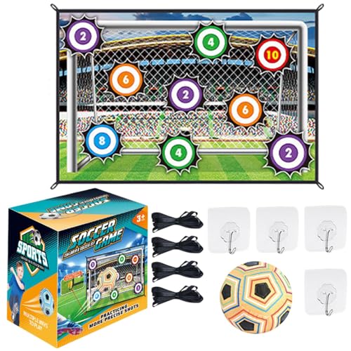 SVCEQZE Alfombra De Entrenamiento De Fútbol, ​​Juego De Pelota De Fútbol para Niños, Juguete De Portería De Fútbols Pequeño, Juego De Fútbols Al Aire Libre, Juguetes para Niños para