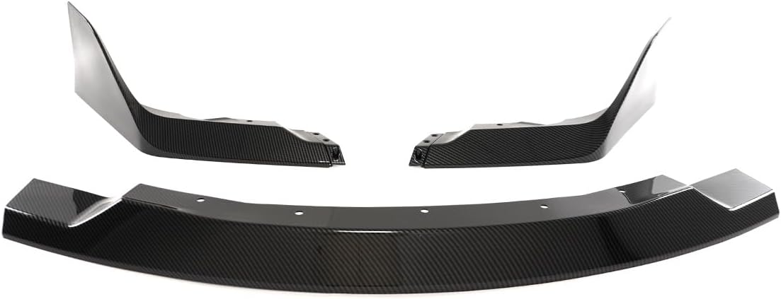 Front Bumper Body Spoiler Kits for Toyota Supra A90 A91 2020-2024,Add-0n Front Lip+Canard,Lower Garnish Cover Trim ABS Plastic (Carbon Fiber Painted)