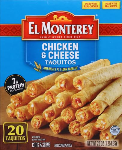 El Monterey Taquitos Flour Chicken and cheese Box 20 Oz — view 3