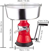 Vista 6 de Fudax - Separador de crema, separador de leche, manual para vacas, leche, cabras, leche, granja, hogar
