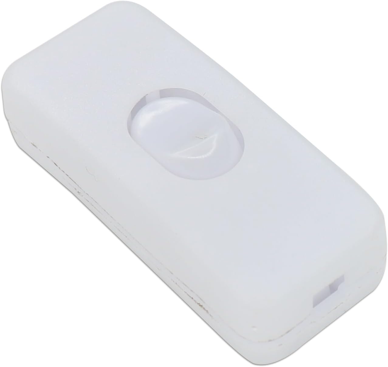 Electronic Spices White SPST Halfway Rocker button Inline switch Pack of 5