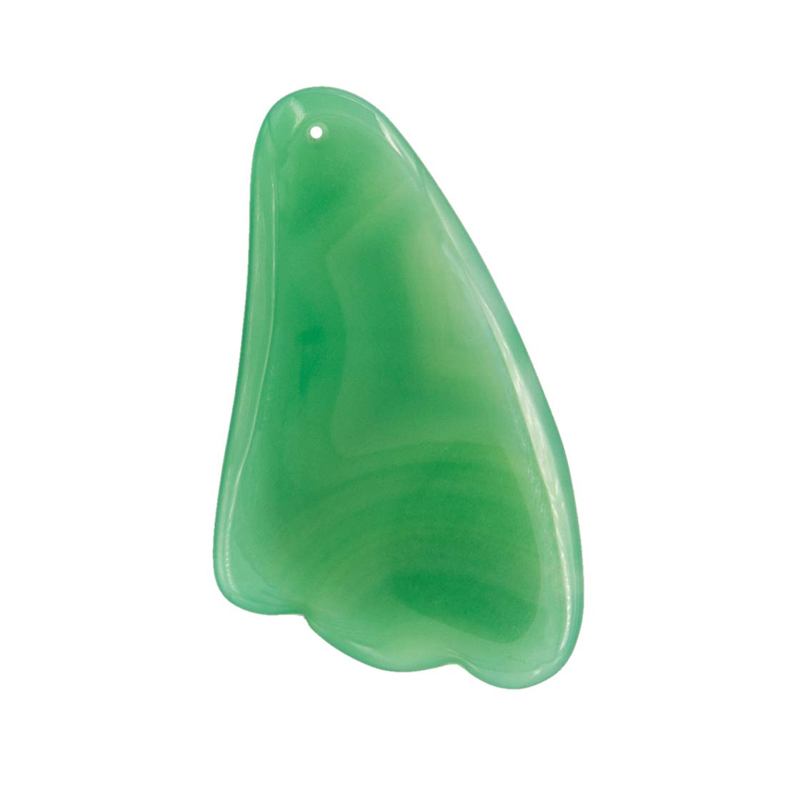 Natural Jade Gua Sha Scraping Massage Tool IASTM Guasha Board, Great Tools for SPA Acupuncture Therapy Trigger Point Treatment on Face