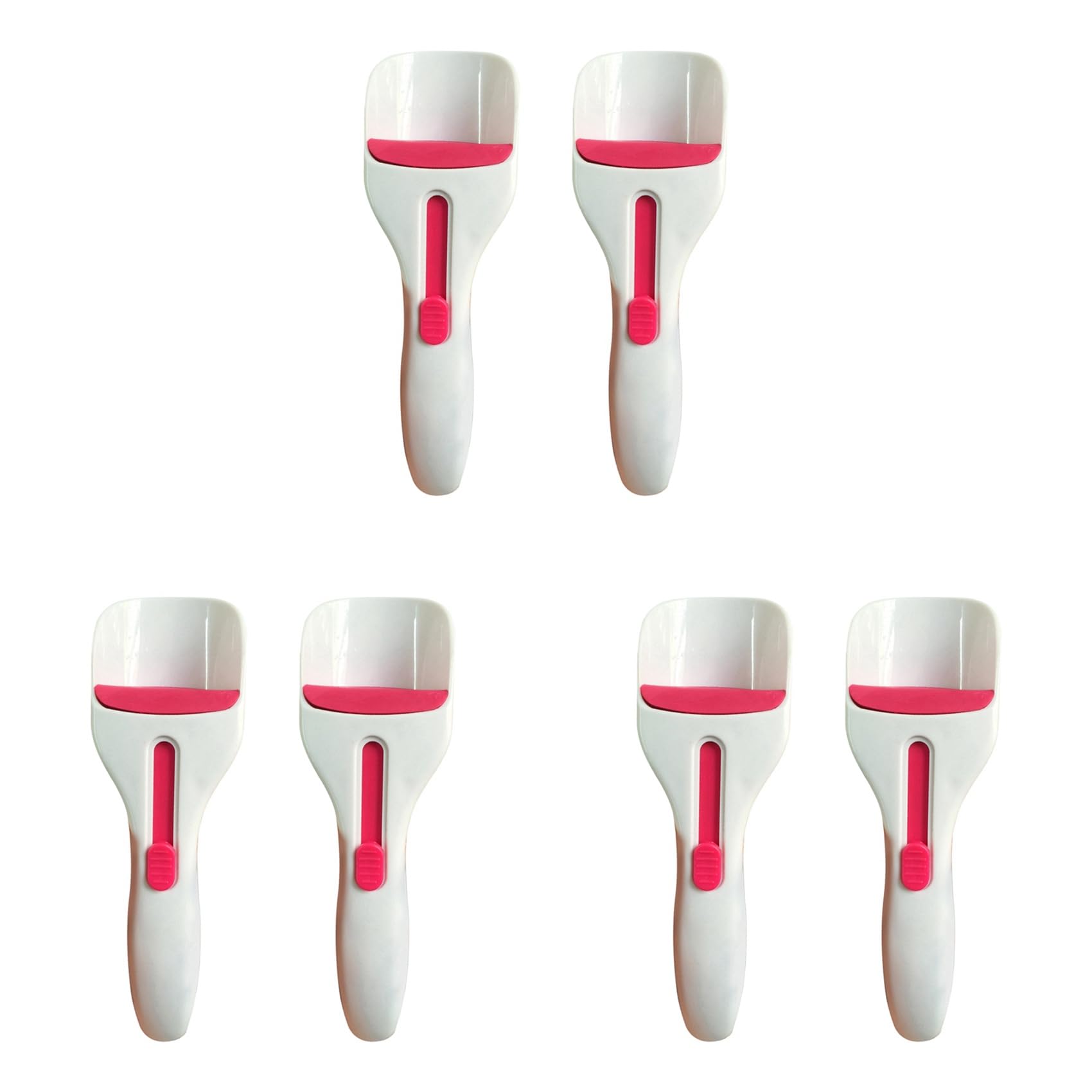 Hndhbfgrt 6pcs Cake Batter Distribution Scoop, One-Touch Sliding Button Dispenses Batter, Home Batter Dispenser Baking Tool