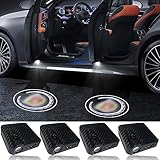 LEMASHI 4 PCS LED Car Door Light Logo Projector Compatible with Escalade DeVille Seville Eldorado Catera SRX XTS ATS XT4 XT5 XT6 CT5 CT6, Wireless Welcome Lights Car Door Sill Led Light Shadow