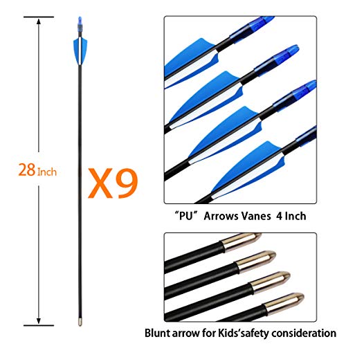 Rtemis 45\" Recurve Bow and Arrows Set Longbow Kit wih Bow Sight–Archery Kit for Adult Beginners Youth Teen Boy Gifts Outdoor Sports Game Hunting Toy