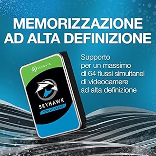 Seagate SkyHawk 8TB, Unità disco interna, 3.5", SATA 6 GB/s, 256 MB Cache, FFP, Data Rescue Service (ST8000VXZ10)