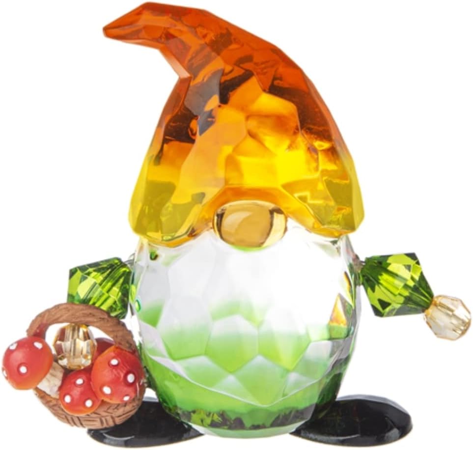 Ganz Crystal Expressions Garden Adventure Gnome Figurine (Mushrooms)
